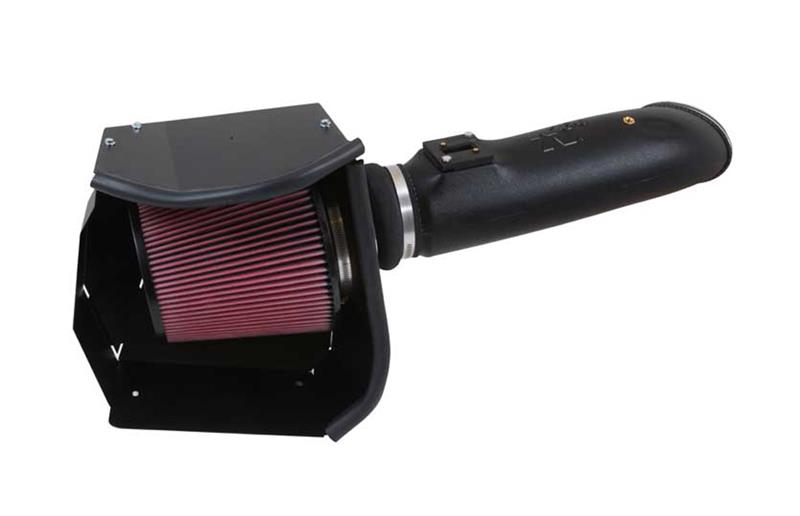 Ford Super Duty Performance Air Intake - K&N Engineering - HDPE Tube + High-Flow Air Filter + Heat Shield - `11-`15